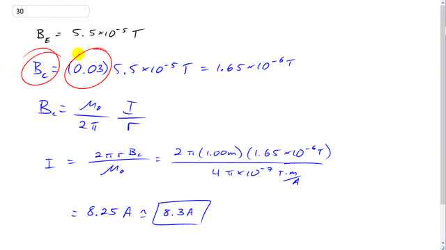 Giancoli 7th "Global" Edition, Chapter 20, Problem 30 solution video poster